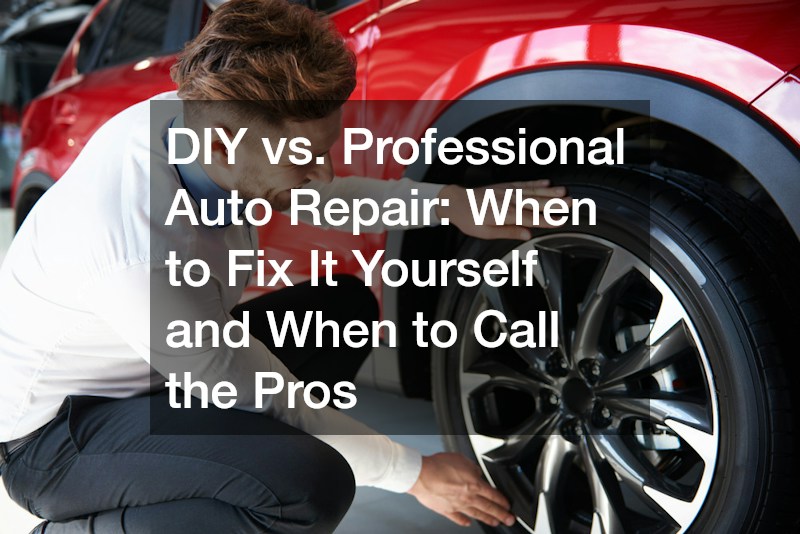 DIY vs. Professional Auto Repair When to Fix It Yourself and When to Call the Pros